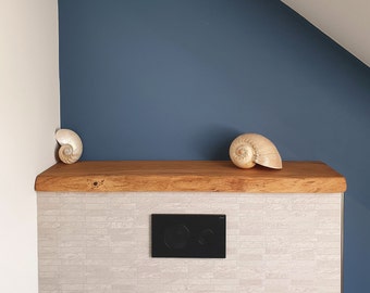 Shelf cover cover plate 2 cm thick solid oak tree edge made to measure