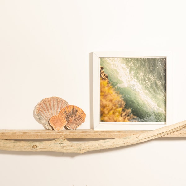 Driftwood Shelf - Wood Shelf Made of Reclaimed Materials - Boho Coastal Beach House Decor