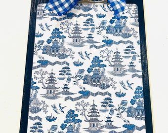 Blue Chinoiserie Clipboard