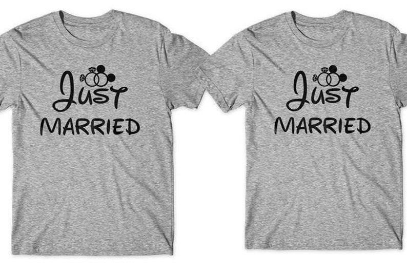 just married disney shirts