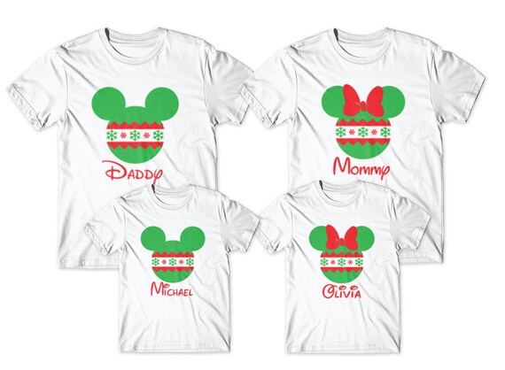 disney christmas shirts personalized