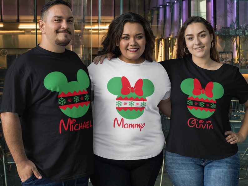 Disney Christmas shirts Christmas Disney family Personalized Etsy