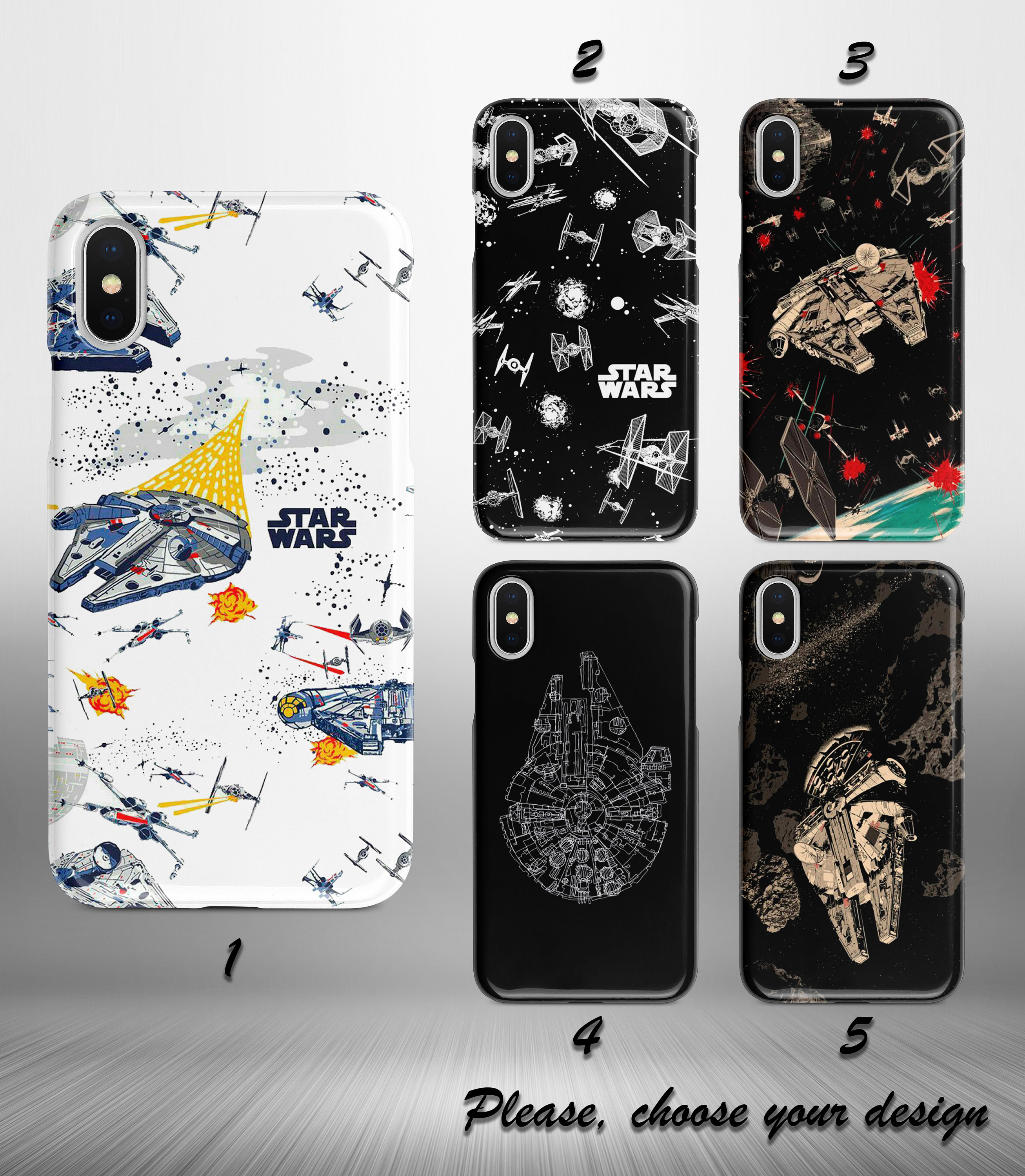 Star Wars iPhone 17 16e 15 14 13 Case A36 A56 Spaceship Galaxy S25