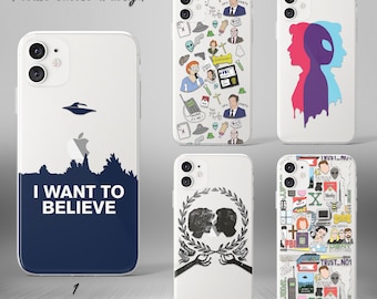 Custodia X-Files per iPhone 16e, 15 e 14, custodia per Galaxy S25 e S24 plus, custodia per iPhone 11, 12 e 13, custodia per Galaxy Note 10, custodia per Galaxy S9, custodia per Galaxy A13, custodia per iPhone X.