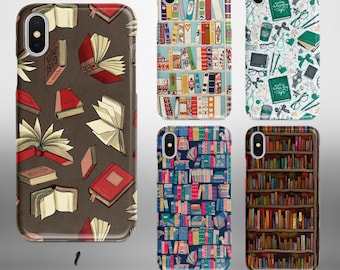 Vintage Books Phone Case, Library Style