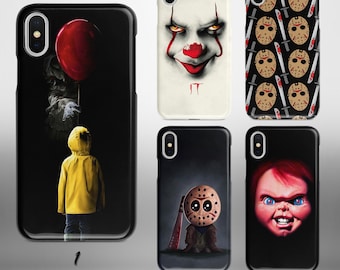 Funda para teléfono con temática de películas de terror, funda para iPhone, Galaxy y Pixel con temática de Halloween.