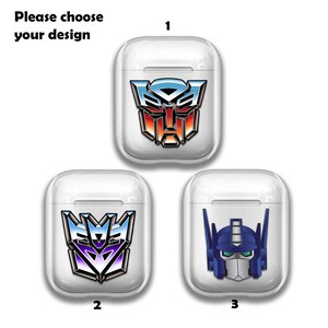 Étui Transformers Air Pods Étui transparent pour casque Movie Air Pods 3 Étui en silicone Cartoon AirPods TPU