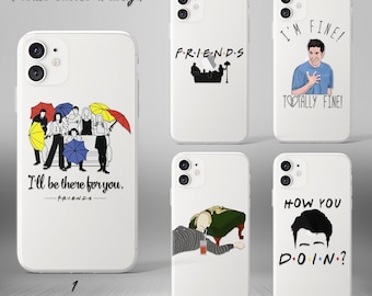 Custodia Friends per iPhone 16e, 15 e 14, custodia per Galaxy S25 e S24, custodia per iPhone 11 e 12, custodia per Galaxy A13, custodia per iPhone X, custodia per Galaxy Note 9, custodia per iPhone 13, custodia per iPhone 8