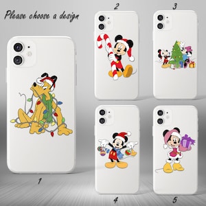 Custodia di Topolino per iPhone 16e, 15 e 14 Plus, custodia natalizia per Galaxy S25 e S24, custodia per Galaxy S7 SE, custodia per Galaxy Note 10, custodia per iPhone 11 e 12 Mini, custodia per iPhone 13