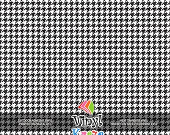 Houndstooth #1 - Patterned Vinyl / Printed 651 Vinyl / Printed Vinyl /Printed Outdoor Vinyl / Printed HTV/Printed Heat Transfer Vinyl