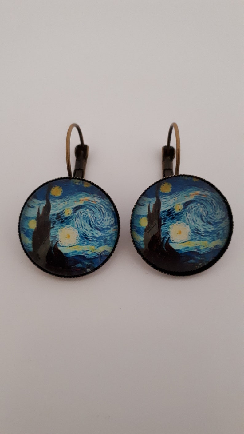 Van Gogh Porte-cl/és en m/étal Nuit /étoil/ée