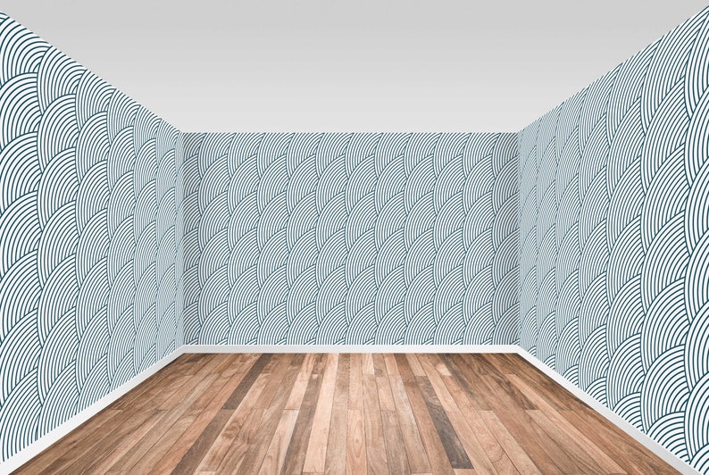 Semicircle Wallpaper Murals Wall art decals Non woven wallpaper Feature Wall Made to Measure Home wall decor