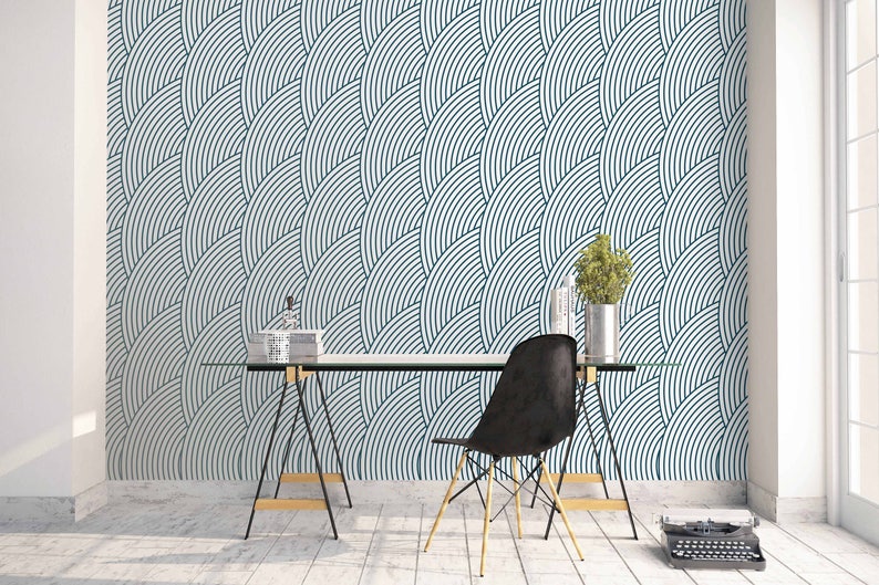 Semicircle Wallpaper Murals Wall art decals Non woven wallpaper Feature Wall Made to Measure Home wall decor
