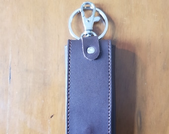 New Brown Leather Keychain, leather keychain, leather keyring, brown keyring, brown keychain, brown keychain