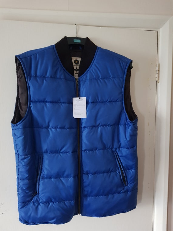 New Blue Bomber Style Jacket Sleeveless Jacket Parachute | Etsy