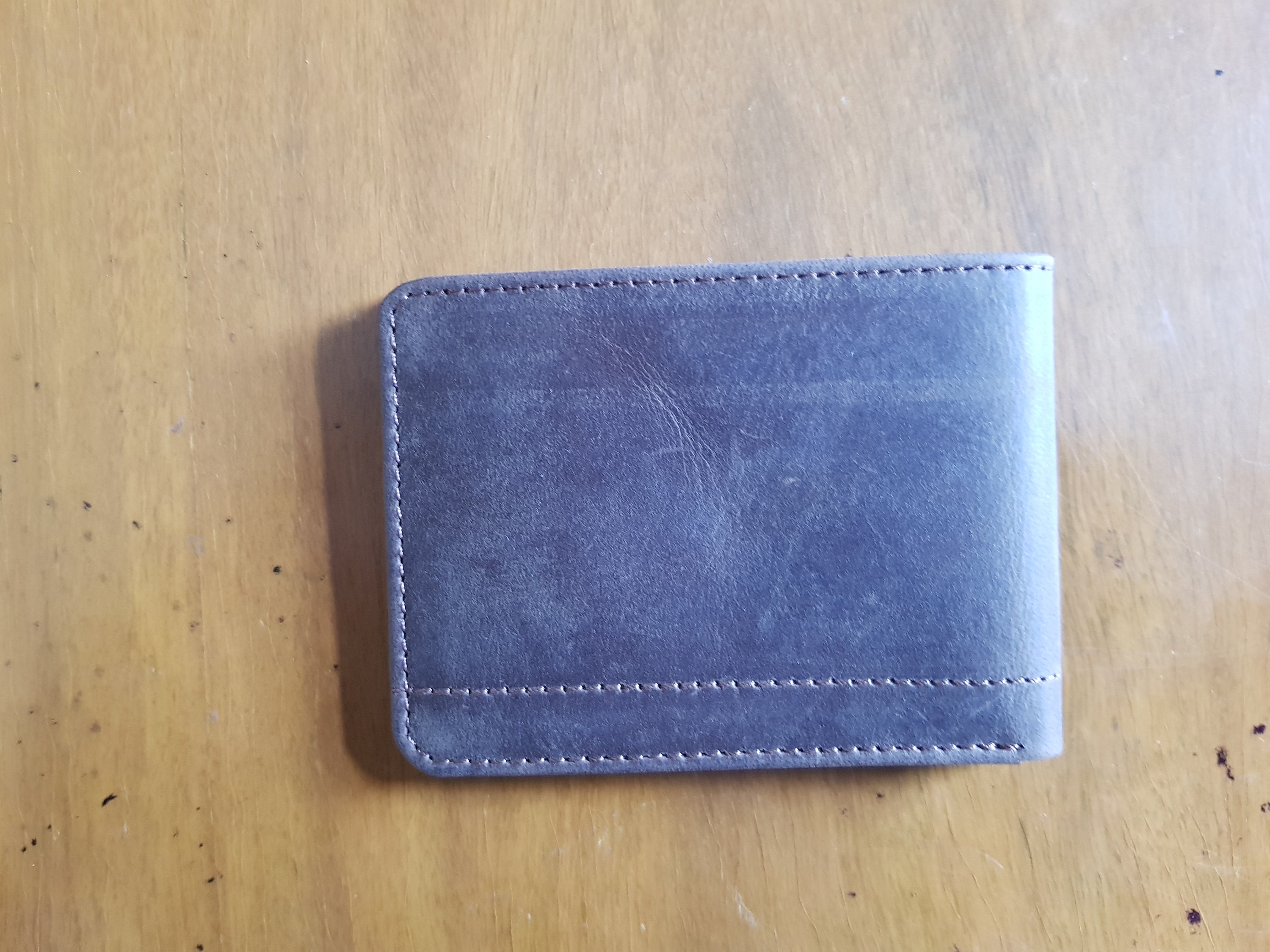 Brand New Slim Brown Leather Wallet Men's Wallet Leather Etsy UK