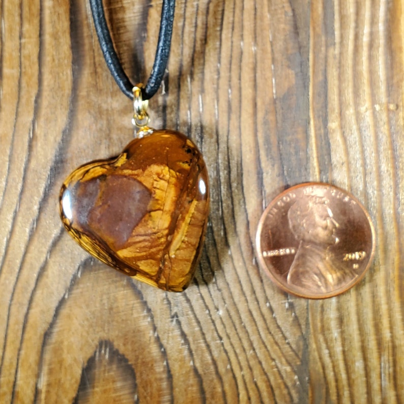 Biggs Picture Jasper Heart Pendant Necklace