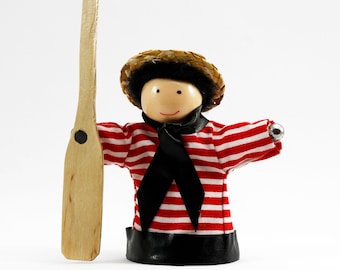 Italian PeaceKin - Diversity Doll with Magnets for Hands, Teaching Peace, Collectible