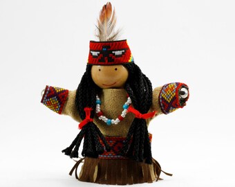 Native American PeaceKin - Diversity Doll with Magnets for Hands, Teaching Peace, Collectible