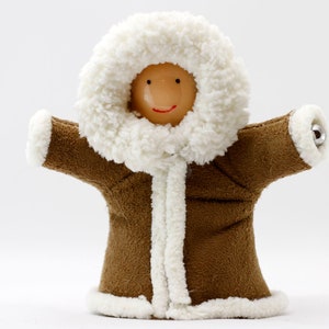 Inuit PeaceKin - Diversity Doll with Magnets for Hands, Teaching Peace, Collectible