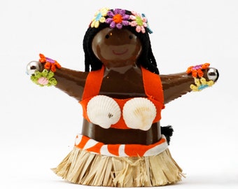 Tahitian PeaceKin - Diversity Doll with Magnets for Hands, Teaching Peace, Collectible