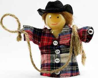American Rancher PeaceKin - Diversity Doll with Magnets for Hands, Teaching Peace, Collectible