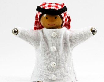 Jordanian PeaceKin - Diversity Doll with Magnets for Hands, Teaching Peace, Collectible
