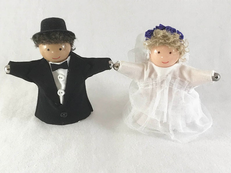 Bride and Groom Wedding Cake Topper | Etsy