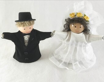Bride and Groom Wedding Cake Topper