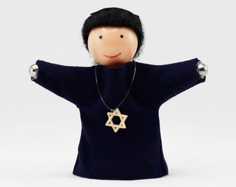 Israeli PeaceKin - Diversity Doll with Magnets for Hands, Teaching Peace, Collectible