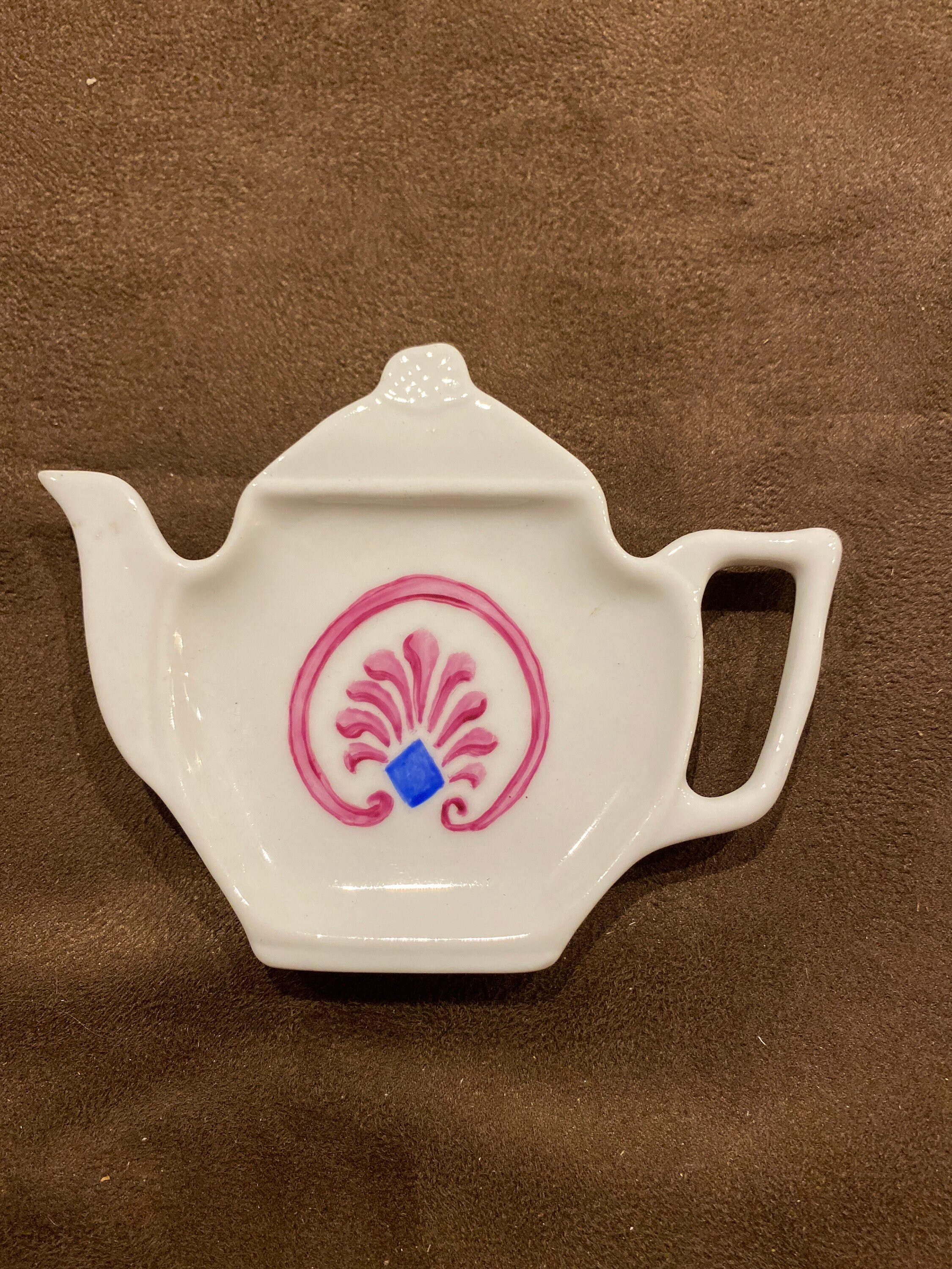 Repose Sachet de Thé en Porcelaine Motif Palmettes