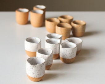 Mini Speckled Ceramic Pitcher/Pourer/Creamer - Tiny Handmade Pottery - Milk/Cream/Syrup/Coffee/Tea - Cafe/Coffee Shop - Modern Cute