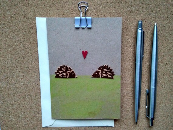Brown Hedgehog Hand Stitched Notebook Brown Hedgehog Hand Stitched Notebook