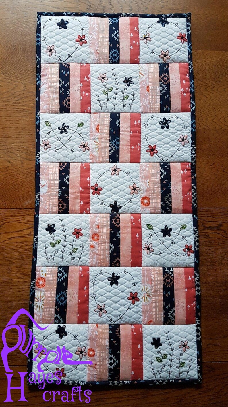 ITH Flowers quilt blocks machine embroidery design 4x4 5x5 Etsy