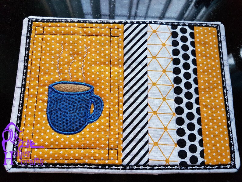 Ith coffee coastermug rug machine embroidery design  etsy