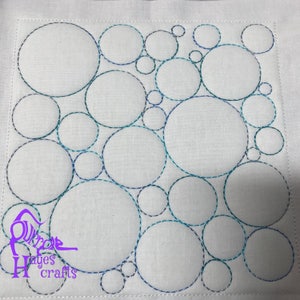 ITH Circles quilt block machine embroidery design (5x5, 6x6 & 8x8)