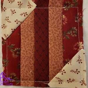 ITH Streifen Quilt Block Stickdatei (4x4, 5x5, 6x6 & 8x8)