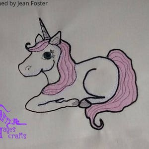 Einhorn-Stickmaschine (Satinstich Rand Applikation)