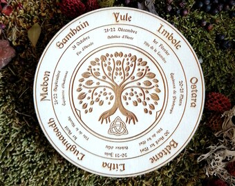 Wicca, Wheel of the Year, Esotericism, Pagan Calendar, Sabbat Calendar, Wiccan, Wiccan Wheel, Witch, Witchy, Occult, Wheel of Life