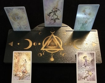 Oracle and Tarot, divinatory drawing board, esotericism