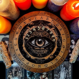 Pendule, Ésotérisme et Art Divinatoire, Plateau pour Pendule, Voyance et Médium, Ouija, Divination, Outil ésotérique, Plateau Pendulaire