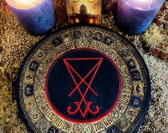 Lucifer, a sacred and mystical esoteric object, perfect for an occult and mystical altar, for collectors and spiritual enthusiasts.