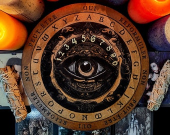 Pendulum, Esotericism and Divinatory Art, Tray for Pendulum, Clairvoyance and Medium, Ouija, Divination, Esoteric Tool, Pendulum Tray
