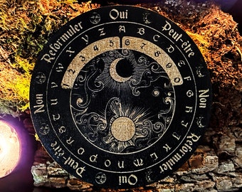 Vintage Style Divination Tray Pendulum, Divinatory Arts and Esotericism, Tool for Medium, Pendulum Tray, Clairvoyance and Future