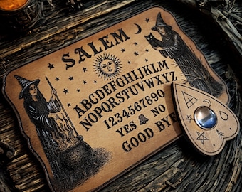Ouija planche vintage - Planche Ouija Gravée en Bois – Décoration Ésotérique Salem, Sorcière, Magie, Occultisme, Wicca, Altar, Sorcellerie