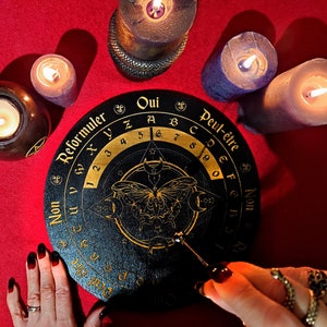 Pendule Plateau Divinatoire, Voyance et Art Divinatoire, Radiesthésie, Outil Live Tiktok, Ésotérisme et Divination