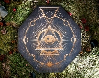 Esotericism, Sacred Vertical Altar, Esoteric Object, Divine Eye, Divinatory Arts and Magical Ritual, cleansing, purification