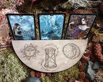 Divination Tray, Esotericism, Tarot, Oracle, Cards, Divination, Clairvoyance, Card Drawing Stand, Divinatory Tray, Gift Idea