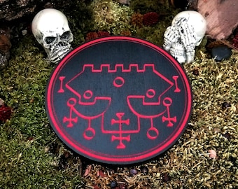 Esotericism, Occult, Demon, Belial, Sigil, High magic, Magic, Ritual and Witchcraft, Halloween, Occult and mystical object.