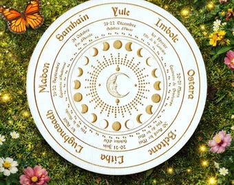 Esoteric, esotericism, Wicca, Wheel of the Year, pagan and Sabbat, coven, witch, witchy, moon phase, lunar calendar, paganism
